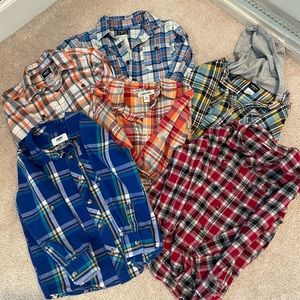 Lot of 5 Long Sleeve Collared Shirts